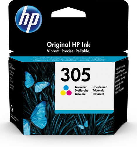 HP 305 Tri-Color Original Ink Cartridge