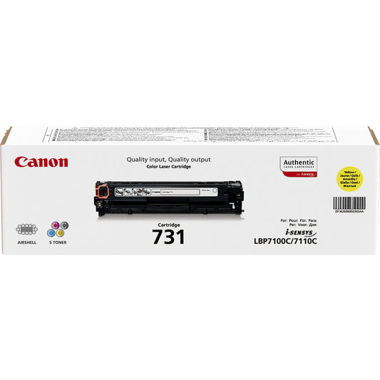 Canon-Toner-CRG 731 Y-LBP7100Cn / LBP7110Cw / MF8230Cn / MF8280Cw / MF623Cn / MF628Cw - Yield 1 500