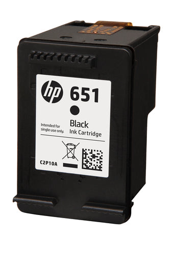 HP 651 Black Ink Cartridge- IA 5575 / 5645