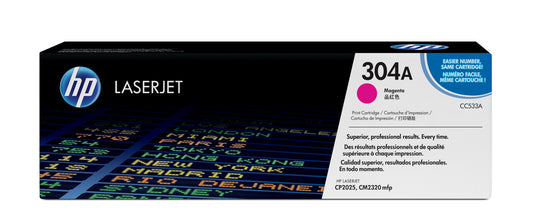 HP 304A Color LaserJet CP2025 Magenta Print Toner Cartridge