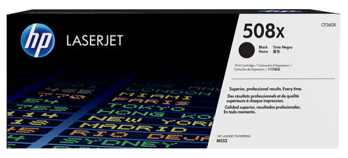 HP 508X Black LaserJet Enterprise Toner Cartridge