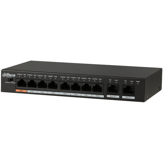 Dahua 10-Port Fast Ethernet PoE+ BT 90W