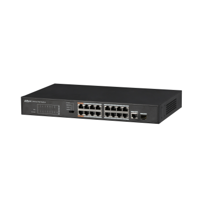 Dahua 16 x 10/100Mbps POE RJ45 1 x Gigabit Combo (RJ45/SFP)