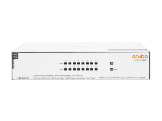 Aruba IOn 1430 8G Class4 PoE 64W Switch