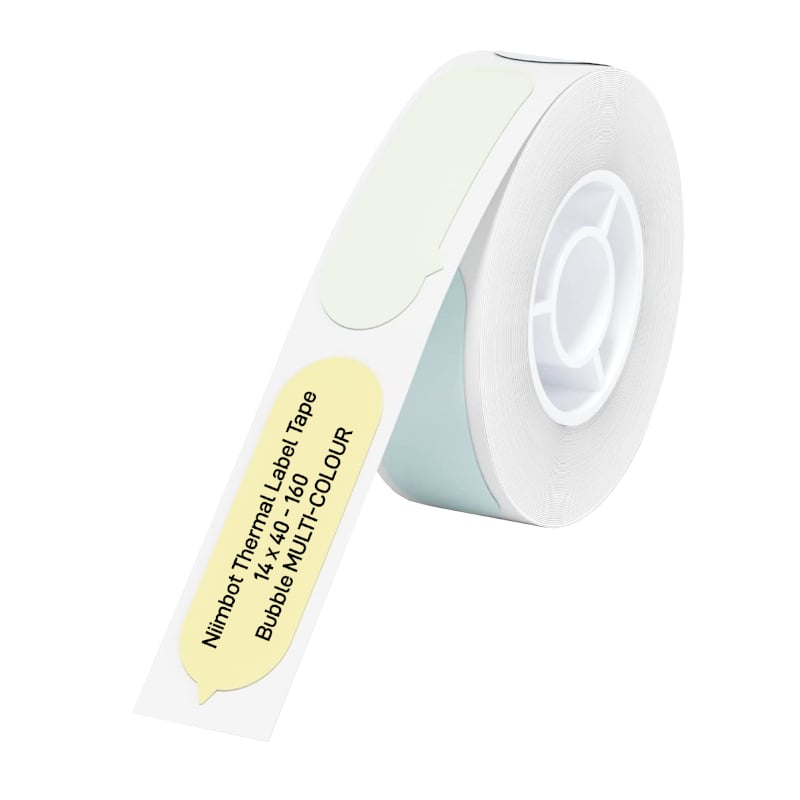 NIIMBOT D11/D110/D101/H1S Thermal Label 14x40mm - 160 Labels Per Roll - Bubble B