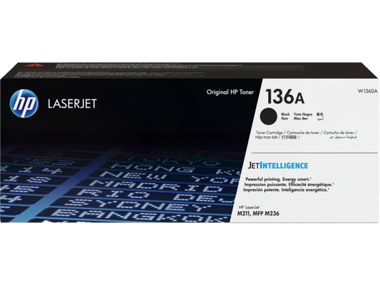 HP 136A Black Original LaserJet Toner Cartridge